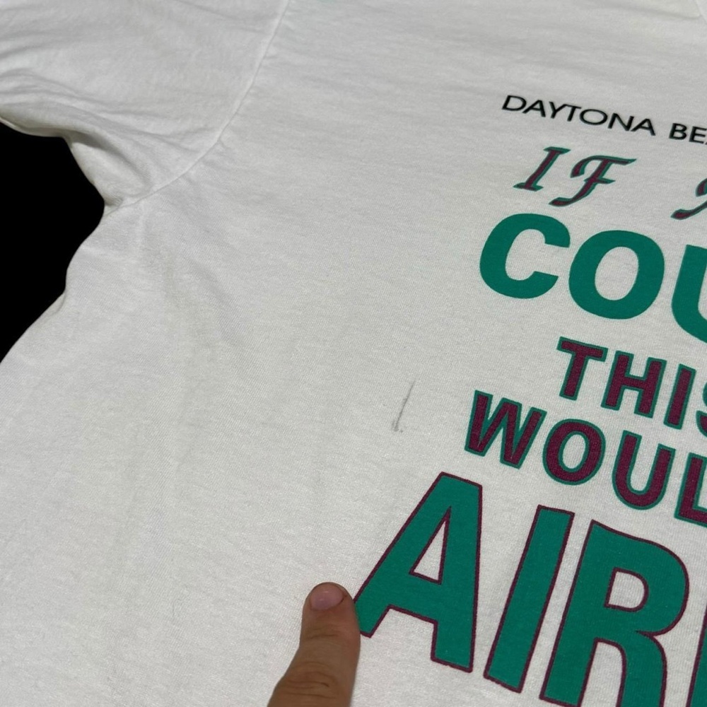 Vintage Fruit of the‎ Loom Airport Comedy Shirt Adult XL - Picture 3 of 5